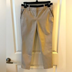 Express women’s pants. Khaki with black upper trim. 00R.